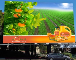 Soleil Orange Juice Billboard