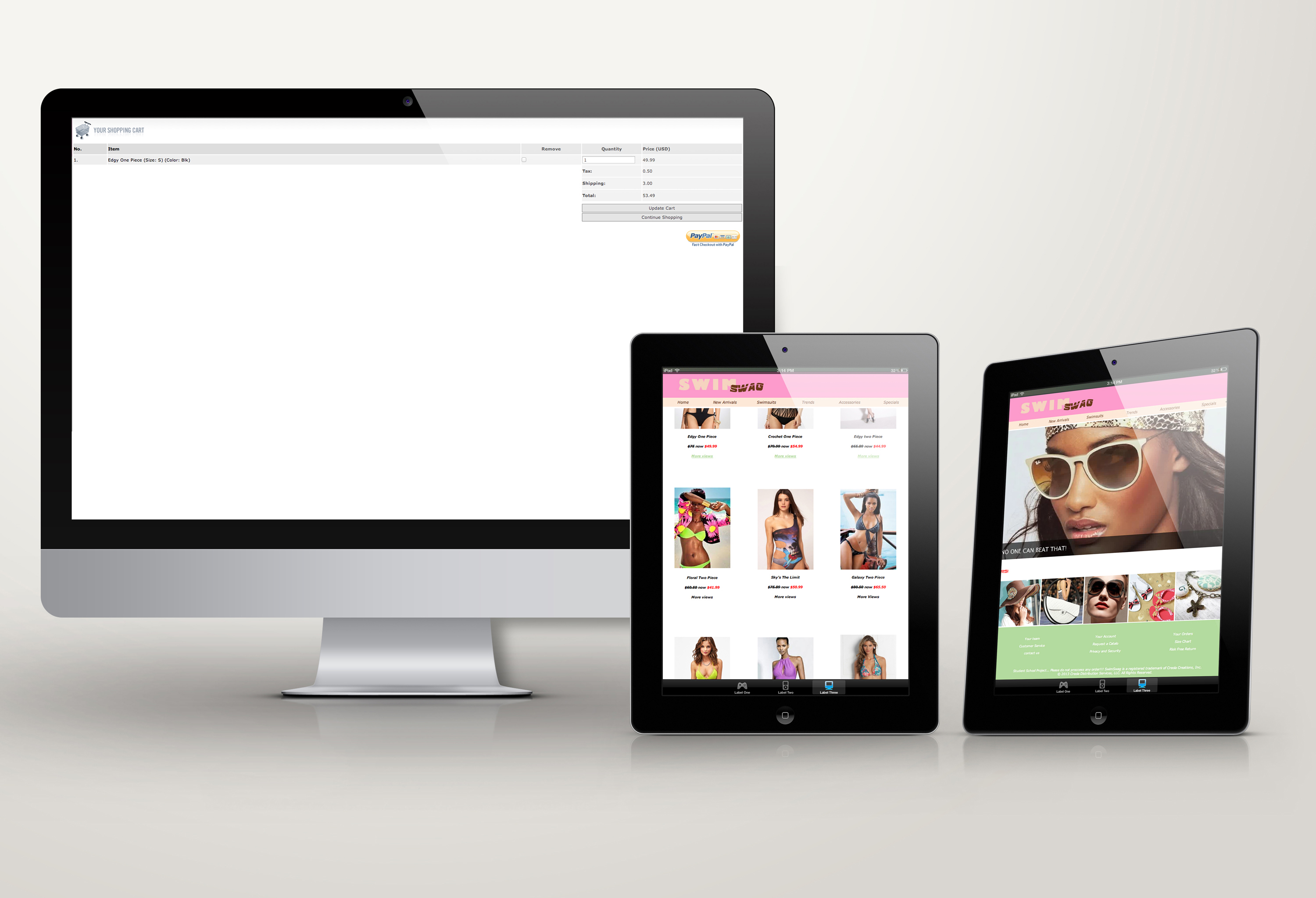 SwimSwag Checkout Page